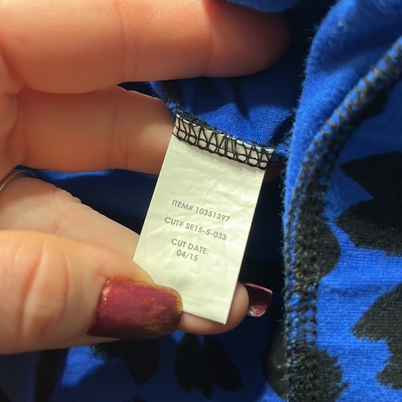 Torrid Plus Size Blue & Black Leopard Print Midi Skirt - Picture 3 of 5